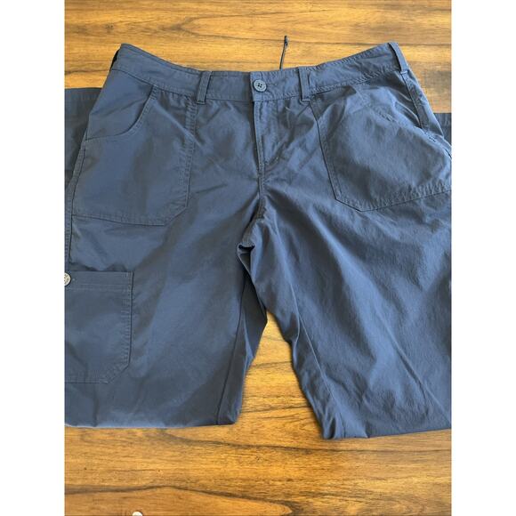 The North Face Womens Sz 14 Cargo Pants Weather Resistant Navy Blue Camping Out - Picture 6 of 9